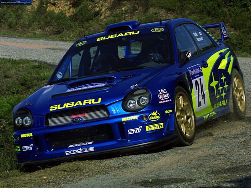 先来看看斯巴鲁翼豹在WRC世界拉力竞标赛上的英姿