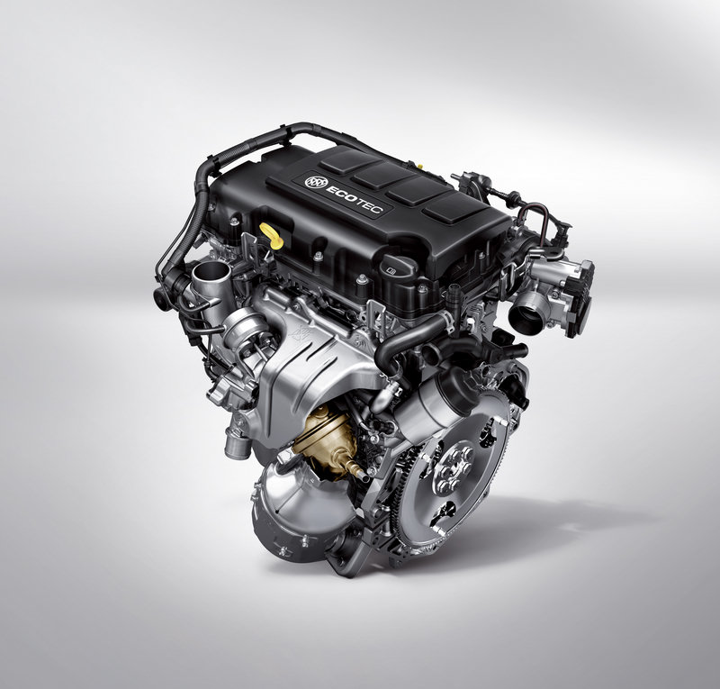 别克全新Ecotec 1.4L 双可变气门正时涡轮增压发动机。