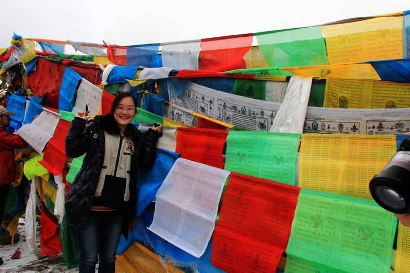 五色经幡真是西藏高原上一道独特的风景